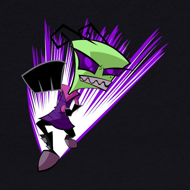 Tak Attacks! - Invader Zim by LunaAndromeda